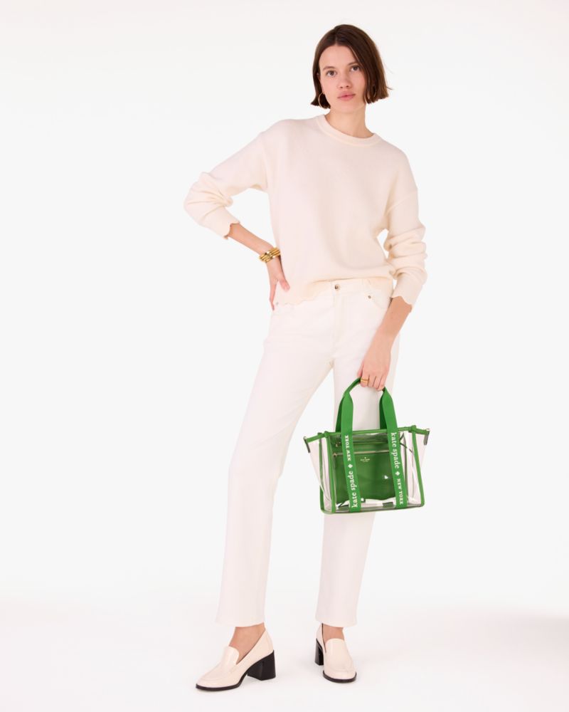 KateSpade Kip Clear Small Tote KS Green