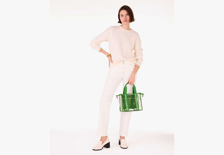 Kip Clear Small Tote Ks Green Ks Green