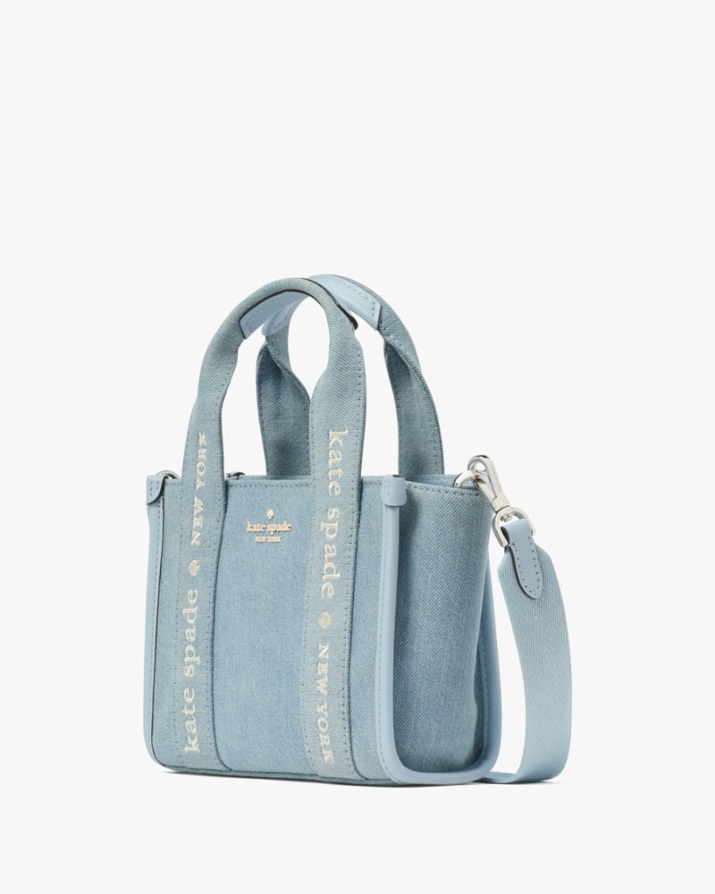 KateSpade Kip Denim Mini Tote Blue Multicolor