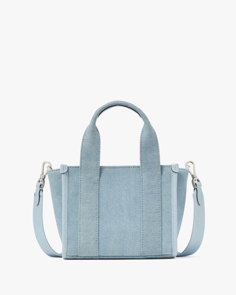 KateSpade Kip Denim Mini Tote Blue Multicolor