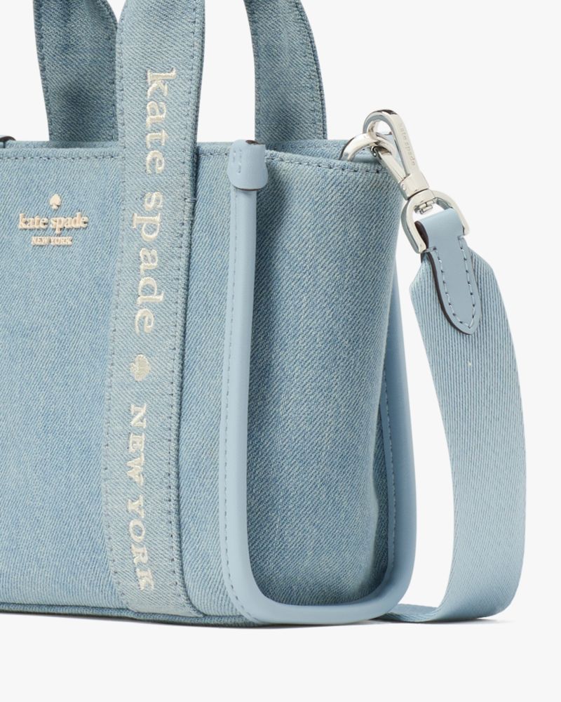 KateSpade Kip Denim Mini Tote Blue Multicolor