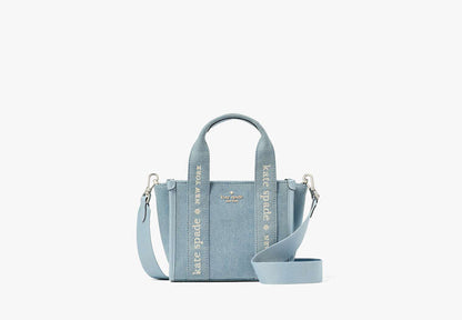 Kip Denim Mini Tote Blue Multicolor Blue Multicolor