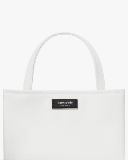 KateSpade Sam Icon Ksnyl Mini Tote Bag White Dove