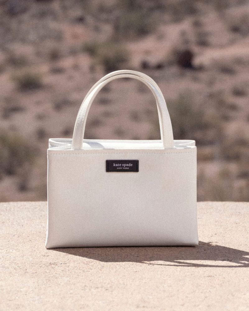KateSpade Sam Icon Ksnyl Mini Tote Bag White Dove