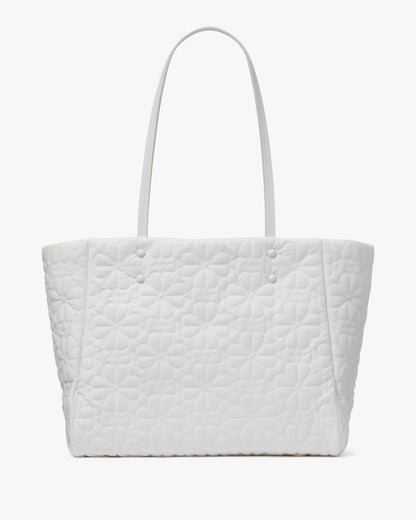 KateSpade Tilly Quilted Medium Tote Bag White Dove