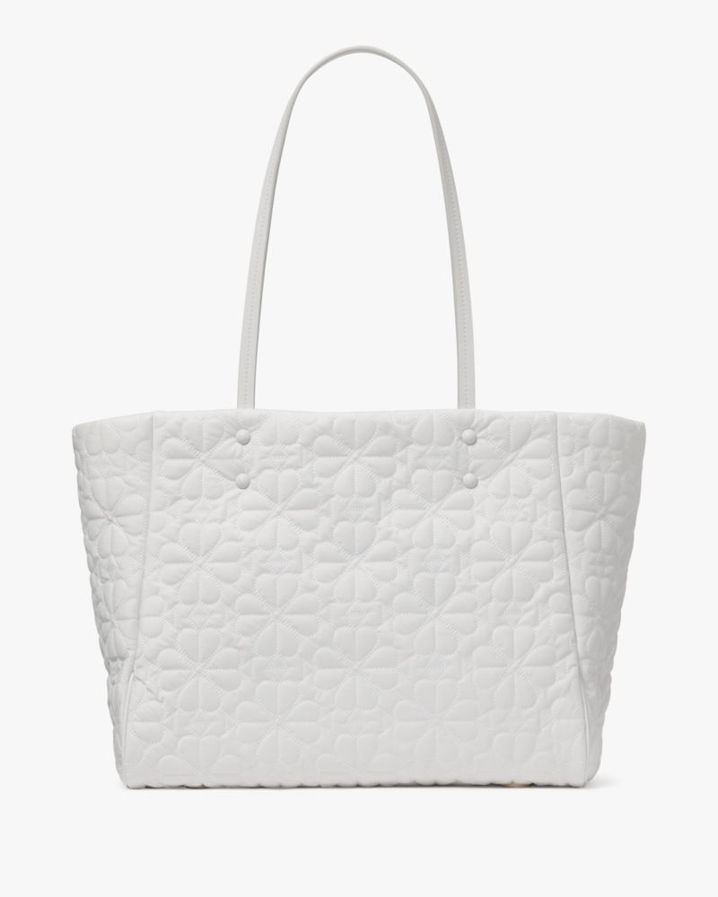 KateSpade Tilly Quilted Medium Tote Bag White Dove