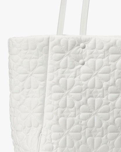 KateSpade Tilly Quilted Medium Tote Bag White Dove