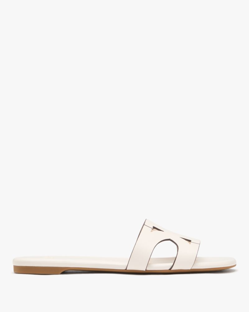 Katespade Duo Slide Sandals Cream