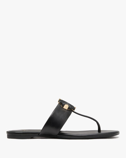 Katespade Spade Flower Thong Sandals Black