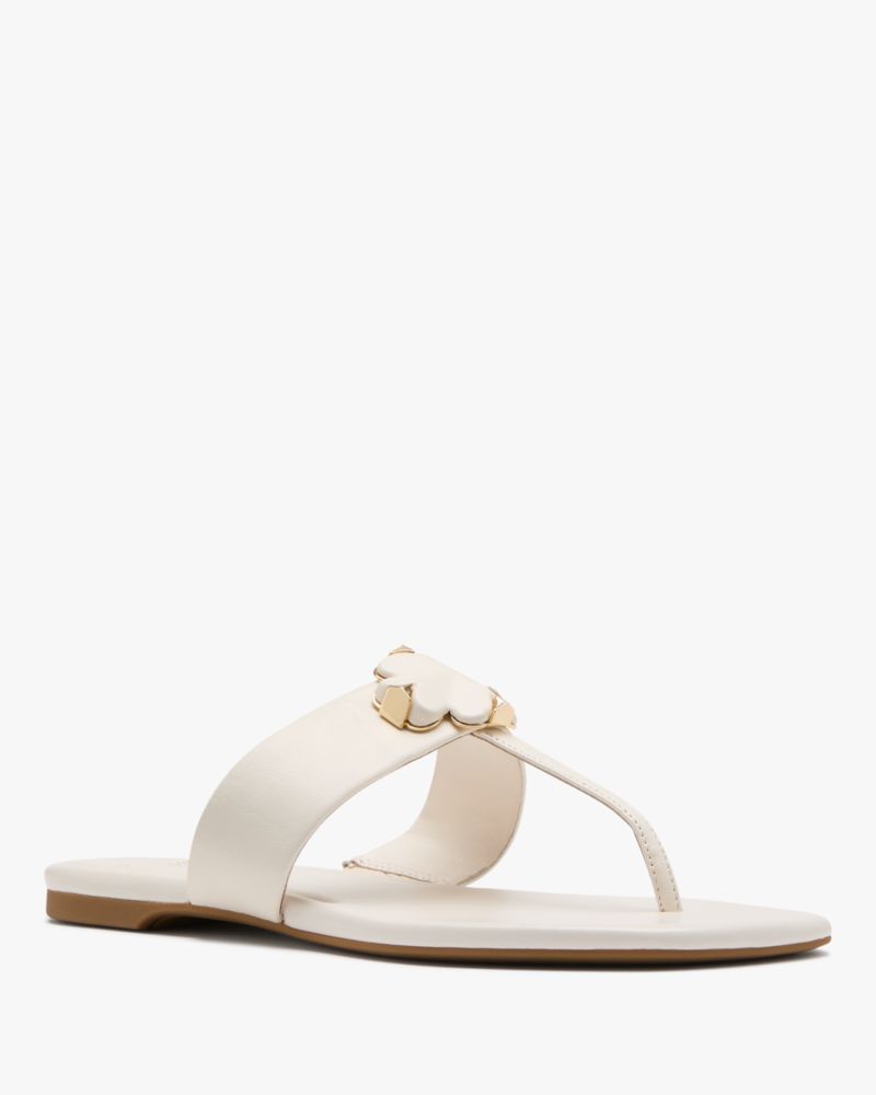 Katespade Spade Flower Thong Sandals Cream