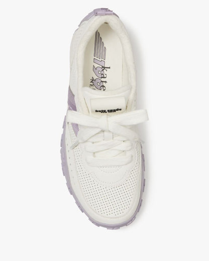 Katespade K As In Kate Sneaker True White Lavender Cream