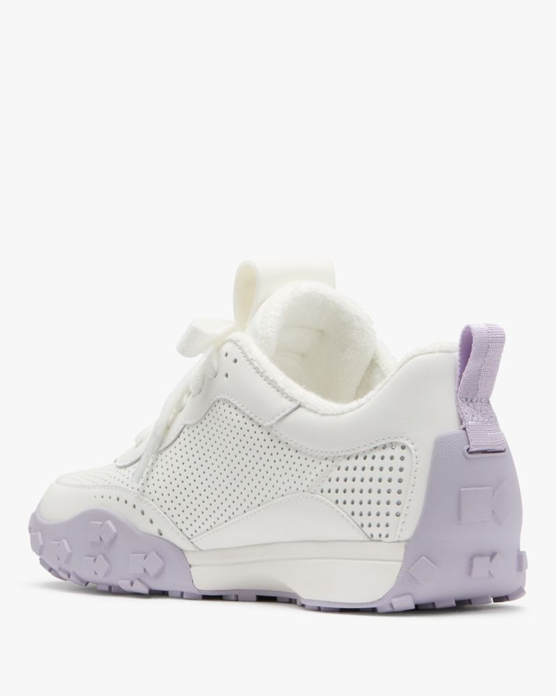 Katespade K As In Kate Sneaker True White Lavender Cream