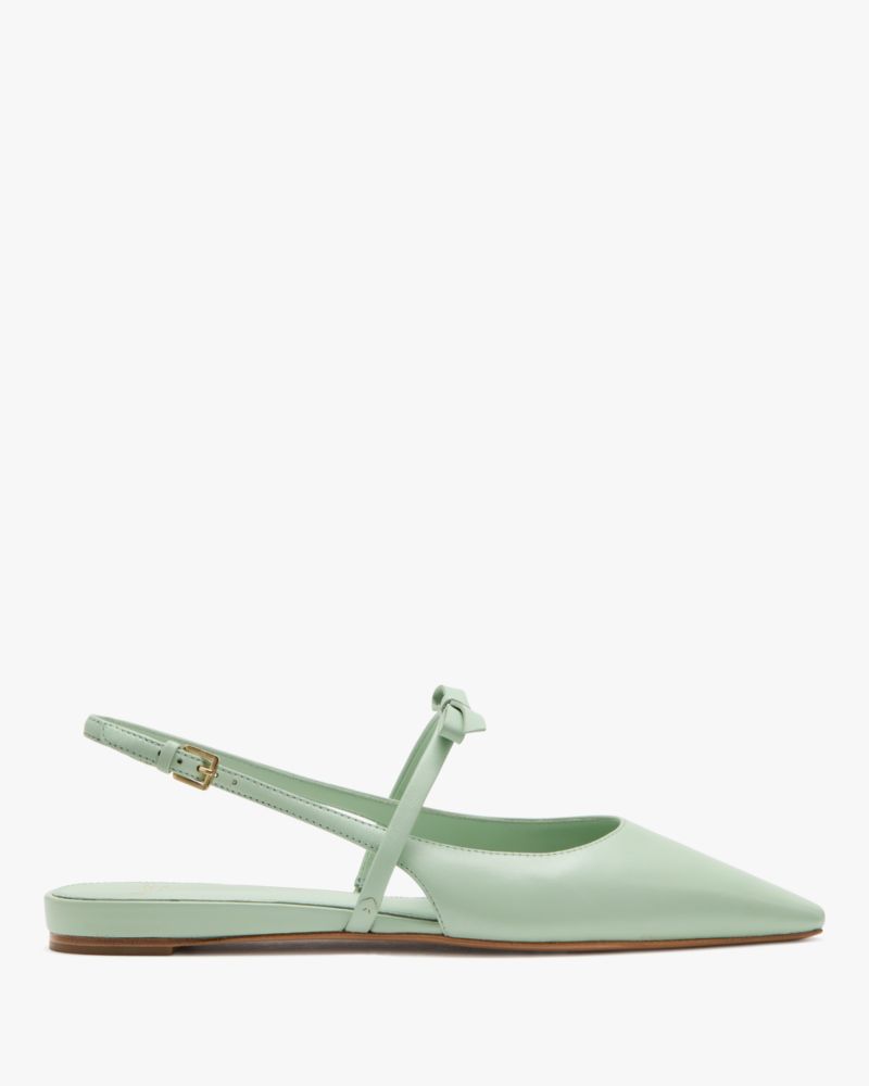 Katespade Carolina Slingback Flats Pistachio Ice