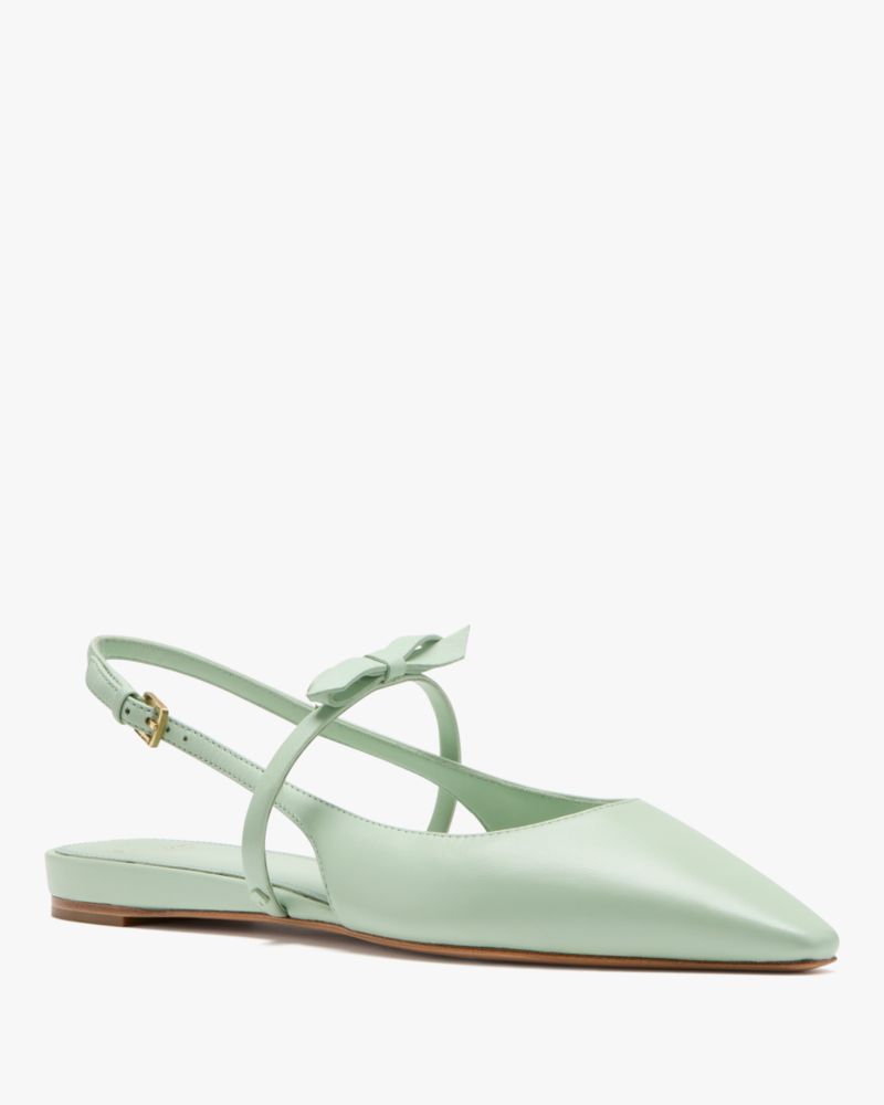 Katespade Carolina Slingback Flats Pistachio Ice
