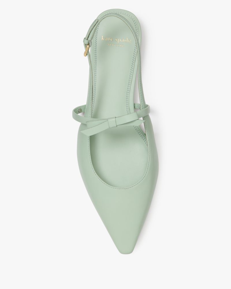 Katespade Carolina Slingback Flats Pistachio Ice