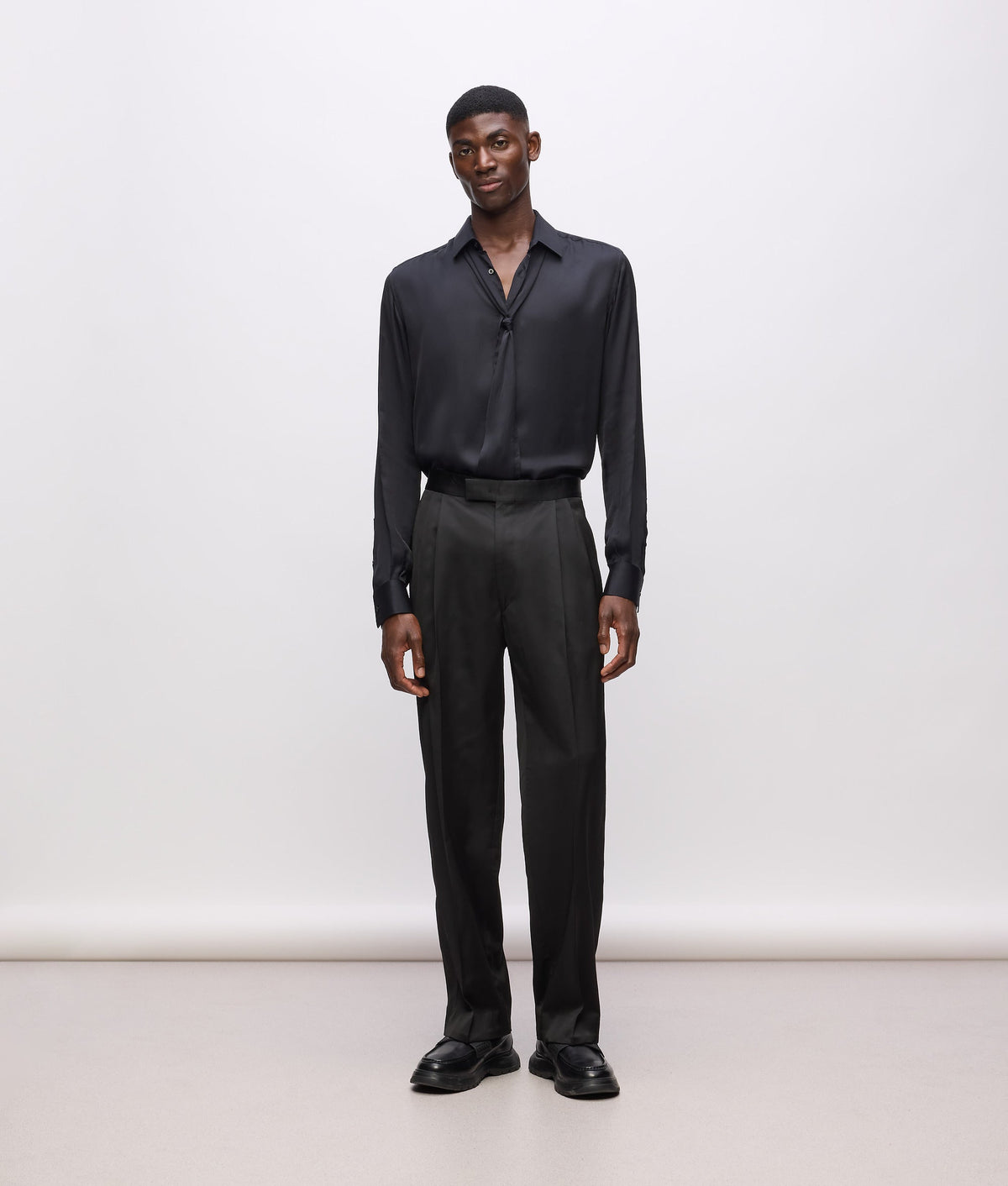 Karl Lagerfeld Kl Studio Satin Detail Pants Black