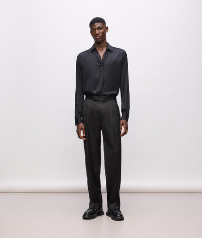 Karl Lagerfeld Kl Studio Satin Detail Pants Black