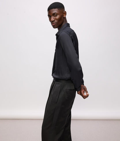 Karl Lagerfeld Kl Studio Satin Detail Pants Black