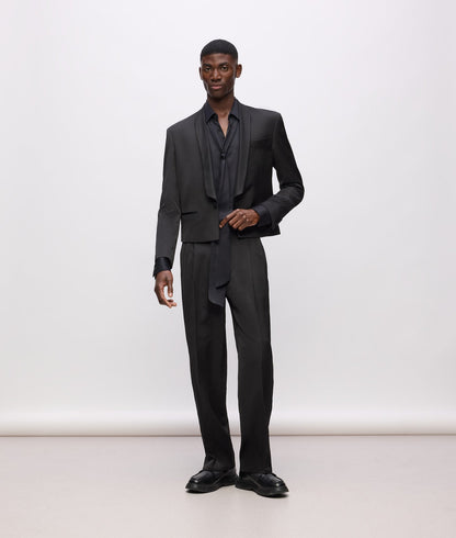 Karl Lagerfeld Kl Studio Satin Detail Pants Black