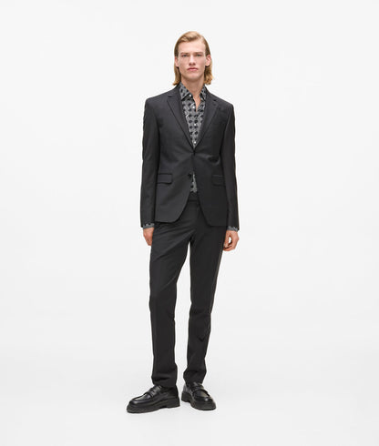 Karl Lagerfeld Slim-Fit Black Blazer Black