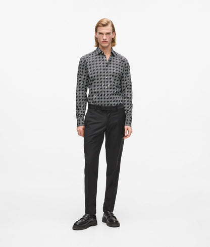Karl Lagerfeld Slim-Fit Black Pants Black