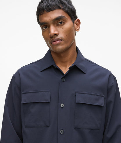 Karl Lagerfeld Patch Pocket Shirt Night Blue