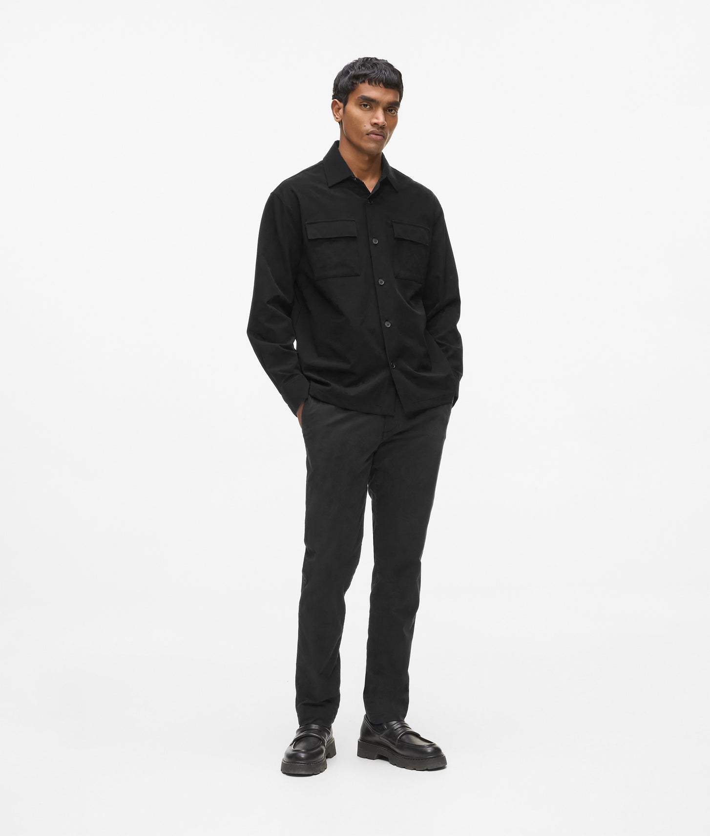 Karl Lagerfeld Chest Pocket Shirt Black