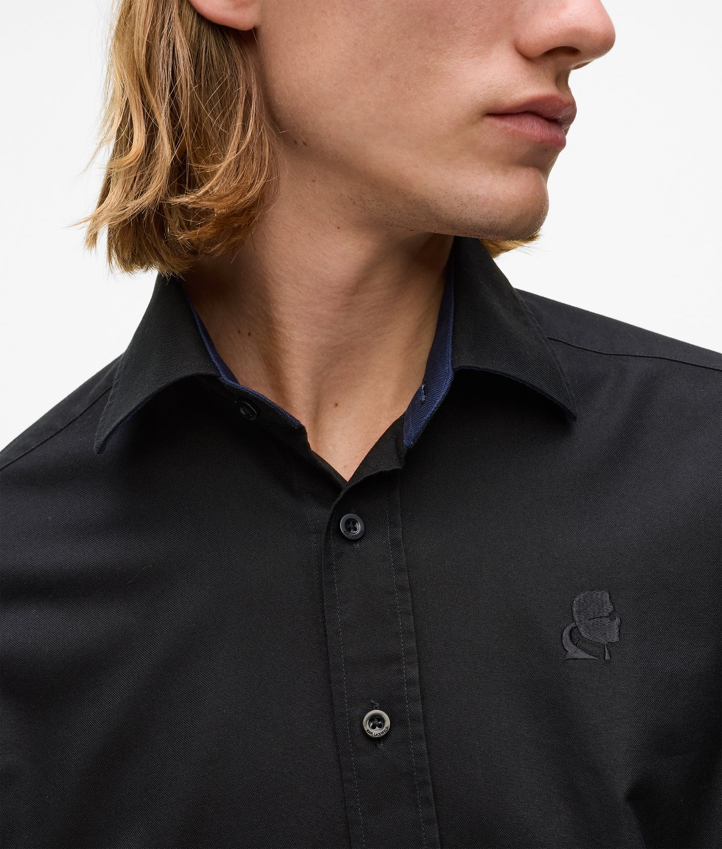 Karl Lagerfeld Classic Black Shirt Black
