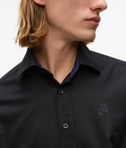 Karl Lagerfeld Classic Black Shirt Black