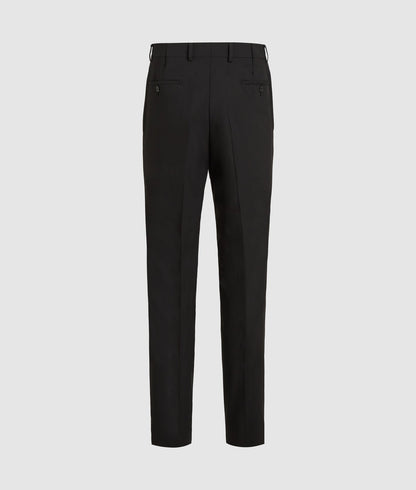 Karl Lagerfeld Faux-Leather Detail Pants Black