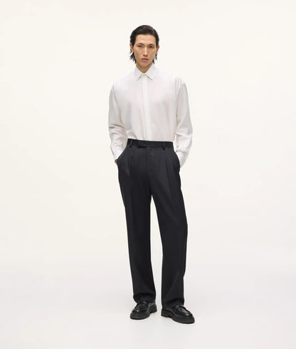 Karl Lagerfeld Kl Studio Double Pleat Pants Black