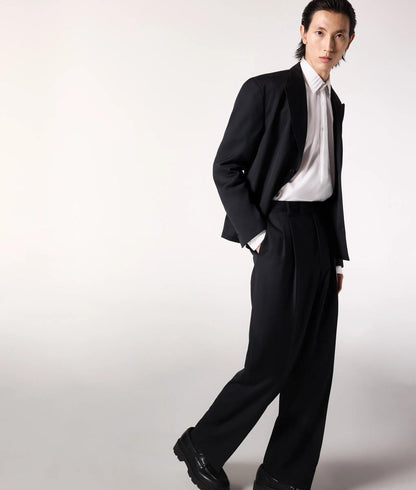 Karl Lagerfeld Kl Studio Double Pleat Pants Black