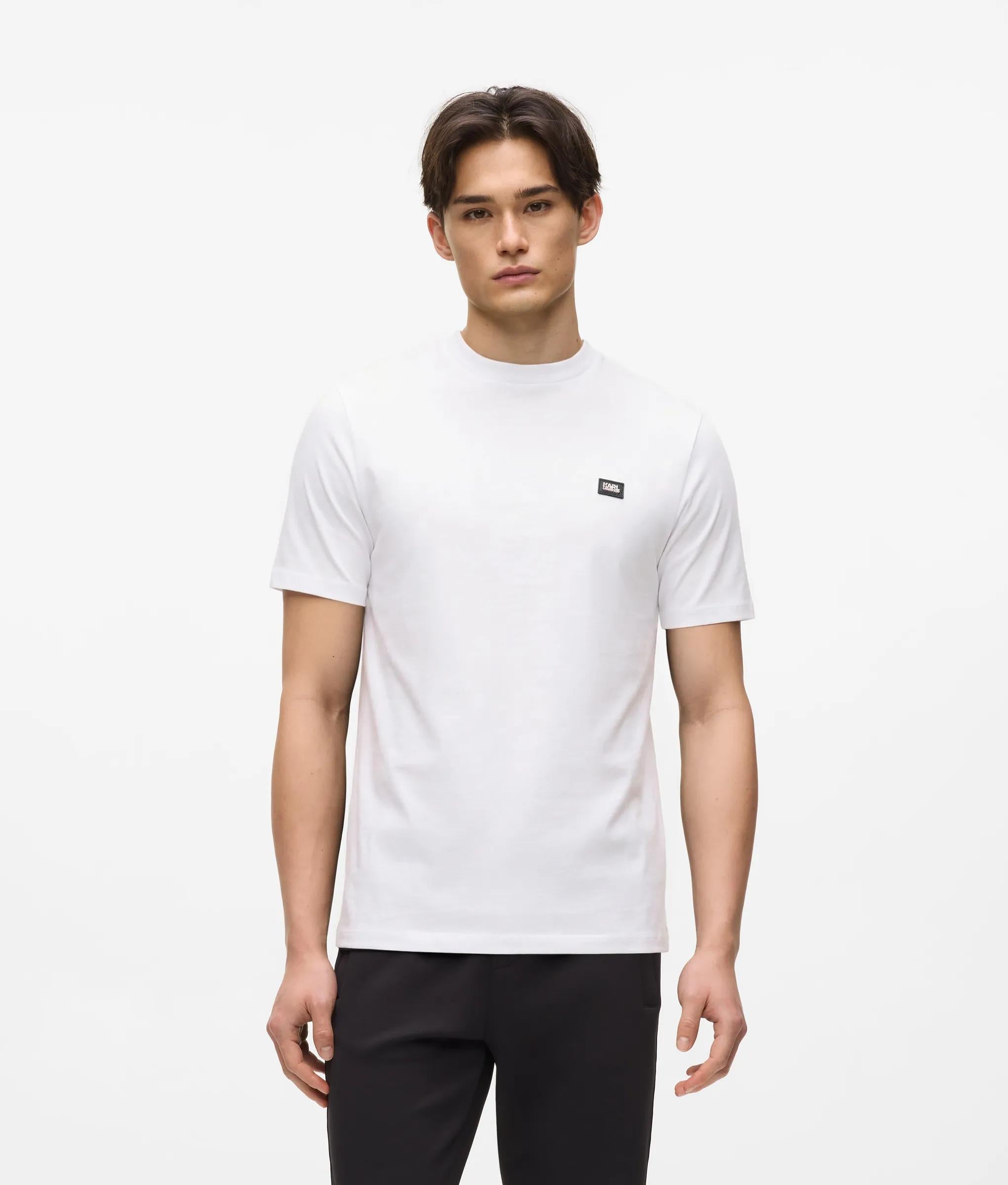 Karl Lagerfeld Logo Patch T-Shirt White
