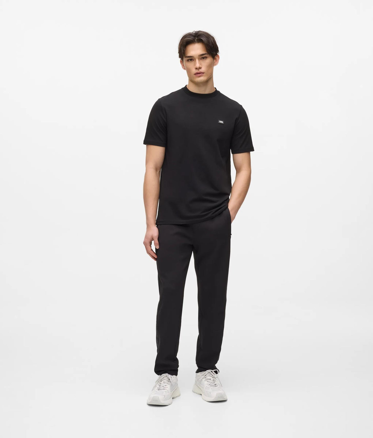 Karl Lagerfeld Logo Patch T-Shirt Black