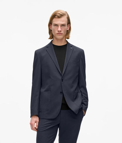Karl Lagerfeld Patch Pocket Blazer Navy