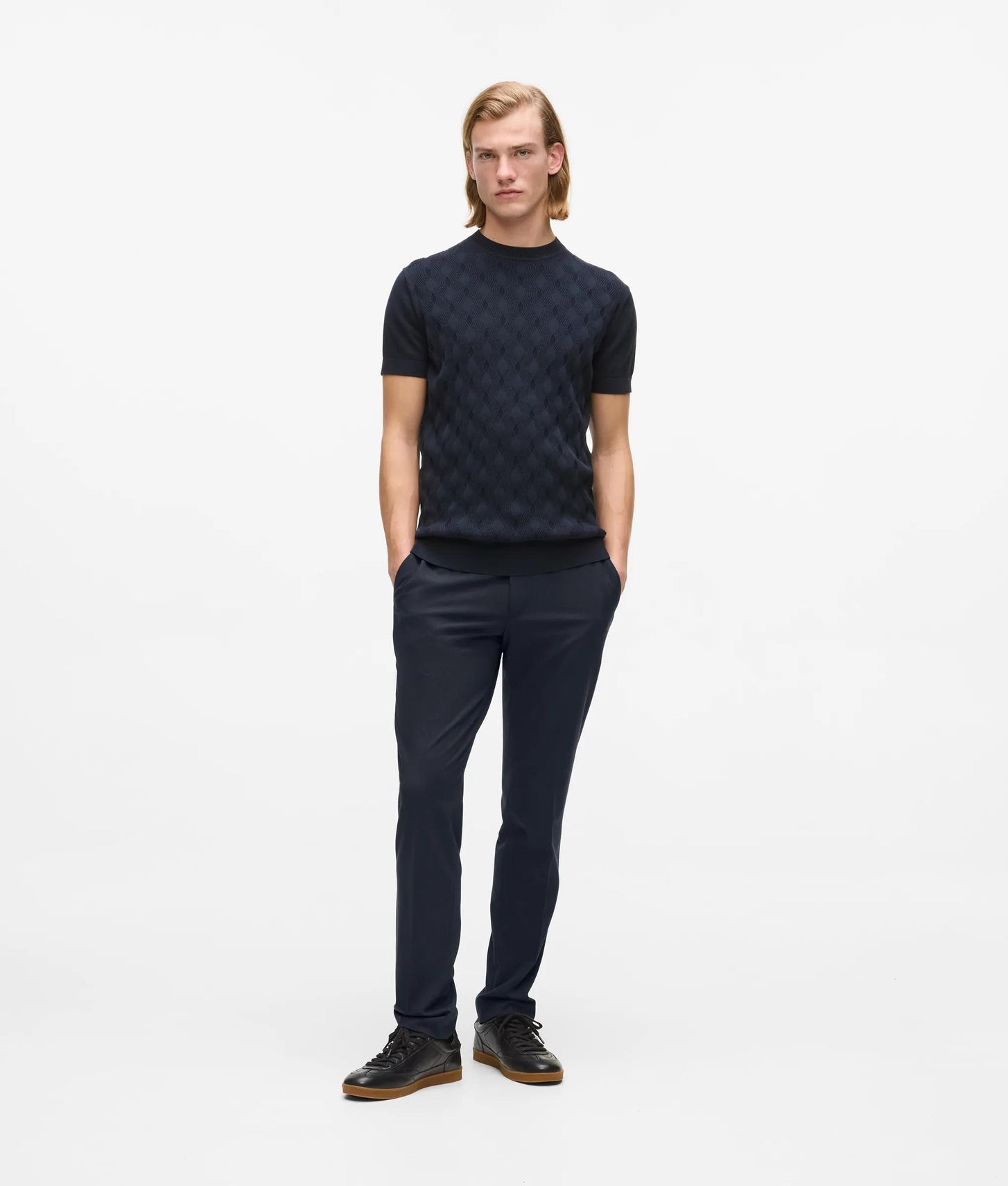 Karl Lagerfeld Drawcord Waist Pants Navy