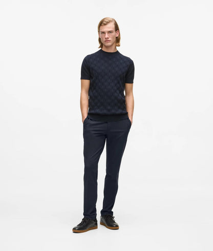 Karl Lagerfeld Drawcord Waist Pants Navy