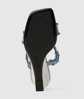 KarlLagerfeld Croco Elongated Shoulder Bag Black