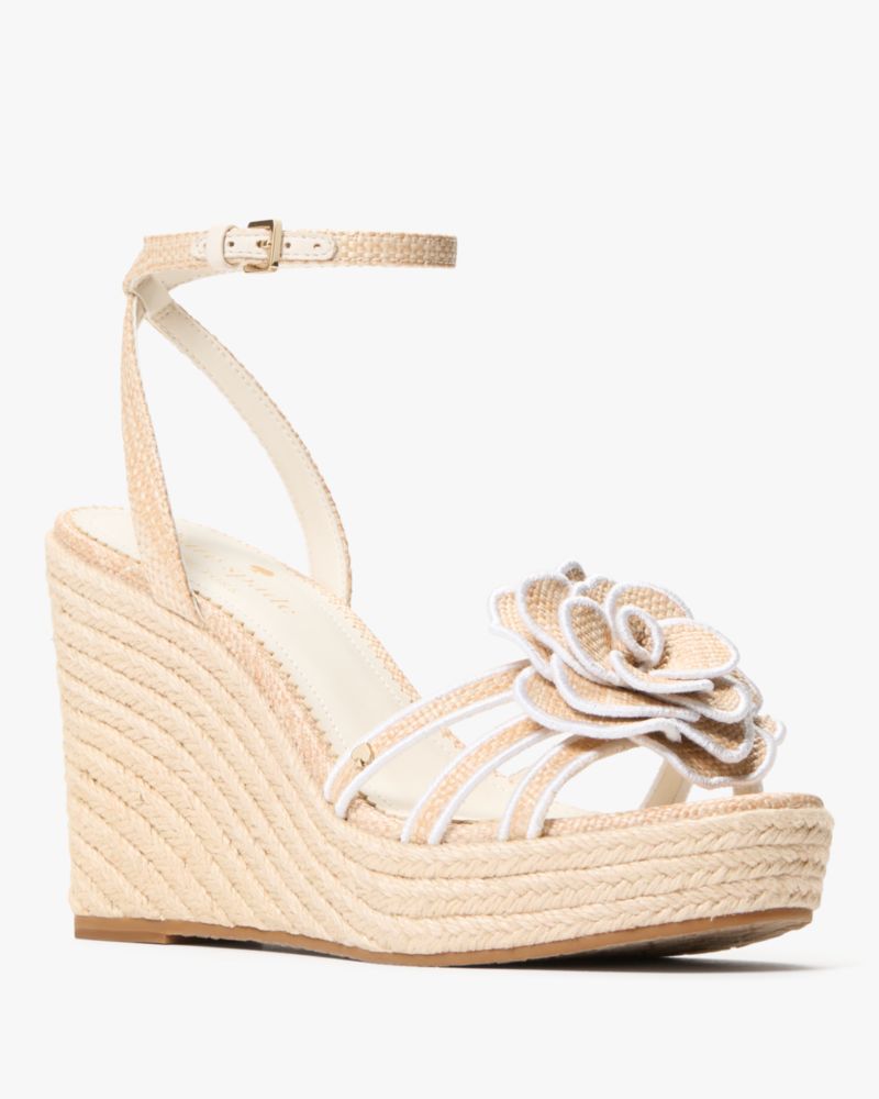 Katespade Flora Espadrille Wedge Sandal Natural