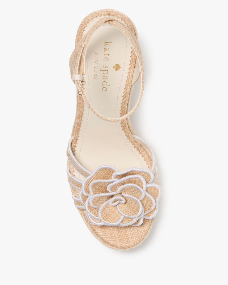 Katespade Flora Espadrille Wedge Sandal Natural