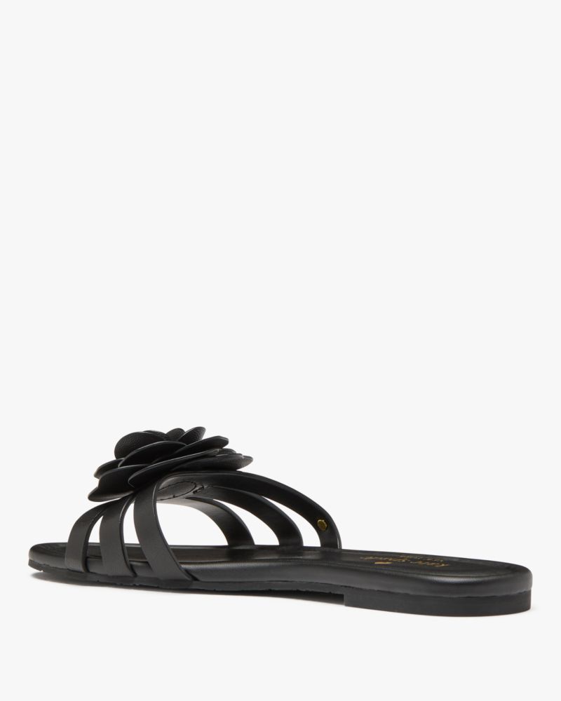 Katespade Flora Slide Sandal Black