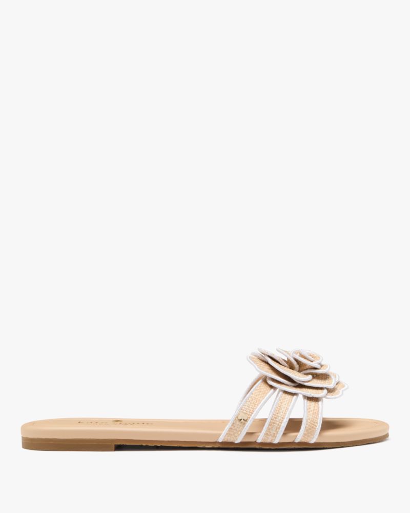 Katespade Flora Slide Sandal Natural