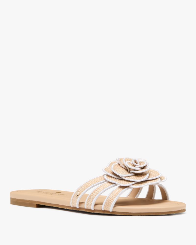 Katespade Flora Slide Sandal Natural