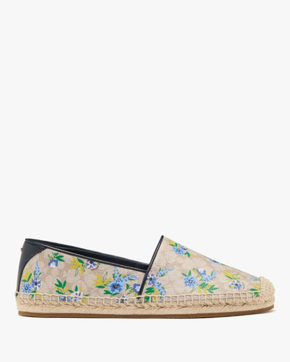 Katespade Gwen Espadrille Flat Dark Beige