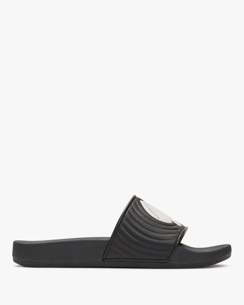 Katespade Splash Pool Slide Optic White Black