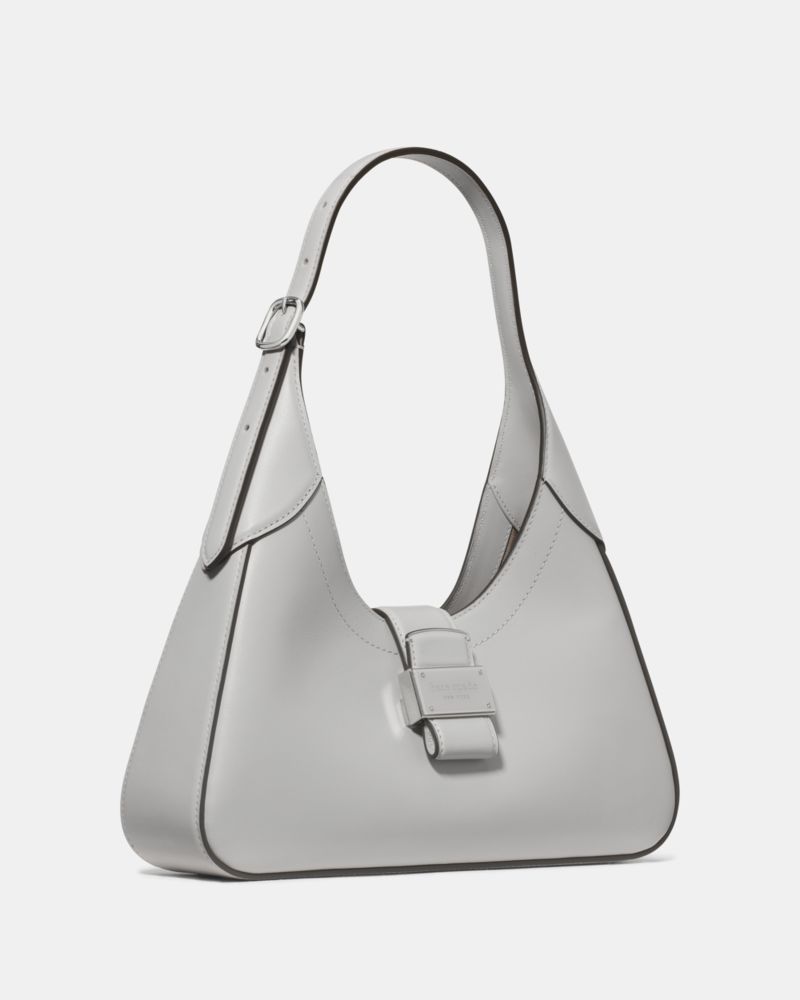 KateSpade Nouveau Small Shoulder Bag Platinum Grey