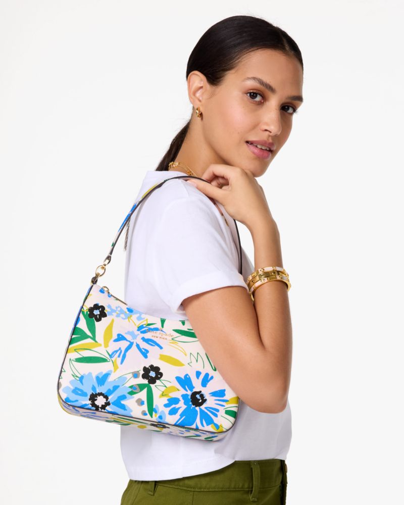 KateSpade Margot Floral Convertible Shoulder Bag Cream Multi