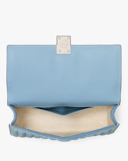 KateSpade Deco Quilted Mini Crossbody Bag Blue Multi