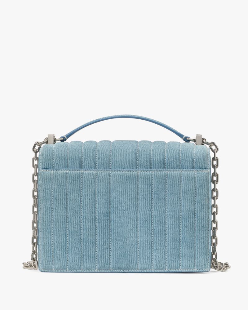 KateSpade Deco Quilted Chain Shoulder Bag Blue Multi