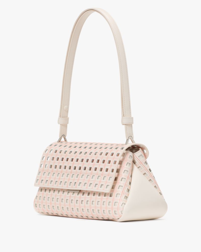 KateSpade Grace Perforated Convertible Shoulder Bag Cream Multi